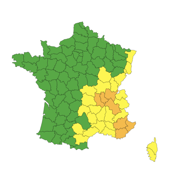 CANICULE - Ain, Rhône et Loire en vigilance orange ce lundi 