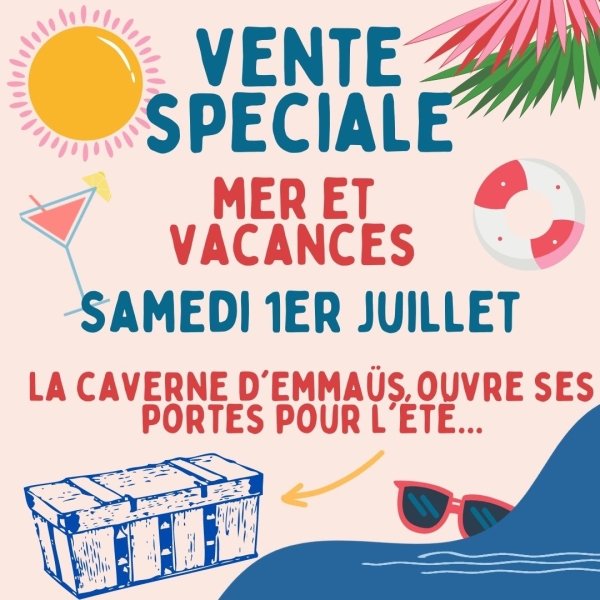 EMMAUS CHALON - Vente spéciale mer & vacances ce samedi à Chalon 