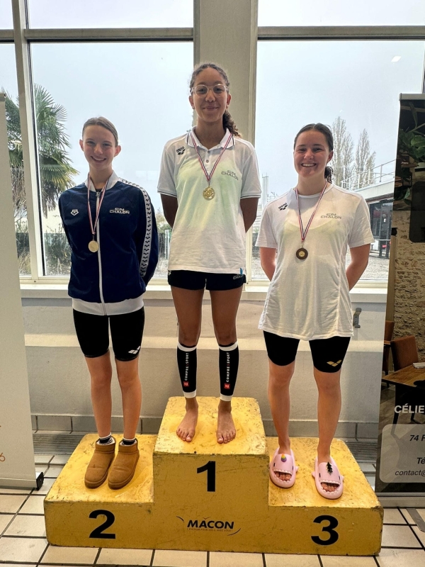 Les nageurs chalonnais du Cercle Nautique s’illustrent aux Championnats départementaux, qualificatifs pour les Championnats de France Benjamins !