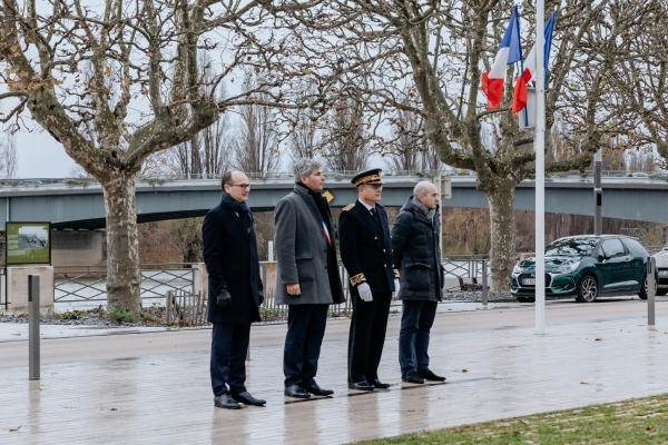 Hommage aux morts pour la France de la guerre d'Algérie et des combats du Maroc et de la Tunisie à Chalon-sur-Saône