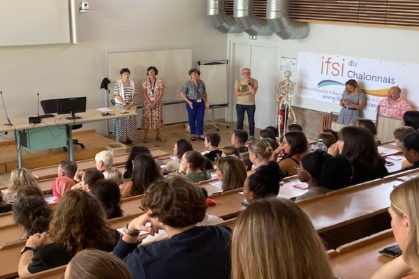 C'était aussi la rentrée universitaire pour les étudiants de l'IFSI-IFAS du Chalonnais