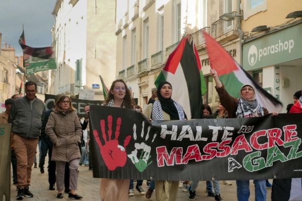 Guerre au Proche-Orient : Une centaine de manifestants ont défilé en soutien à Gaza et au Liban