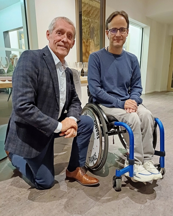 L'athlète paralympique Cédric Fèvre-Chevalier remercie le Lions Club Mercurey Côte chalonnaise 