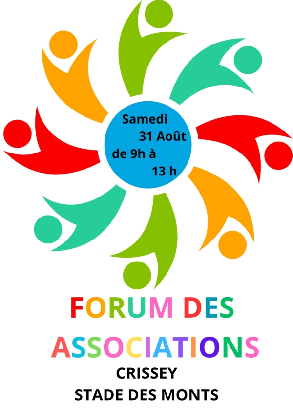  forum des associations de Crissey samedi 31 août au stade des Monts