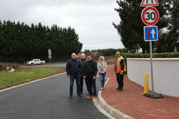 Crissey : Aménagement et sécurisation de l’intersection de la rue Marc Seguin et du Chemin des Croix Rouges.