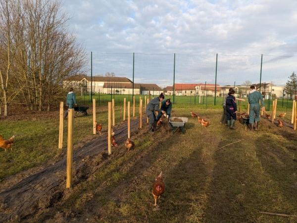 Les élèves de STAV du Lycée Agricole de Fontaines engagés dans un projet "agroécologique et durable".