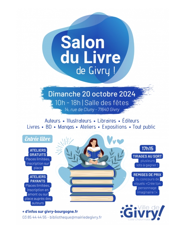 La seconde édition du Salon du Livre c'est ce dimanche 20 octobre 