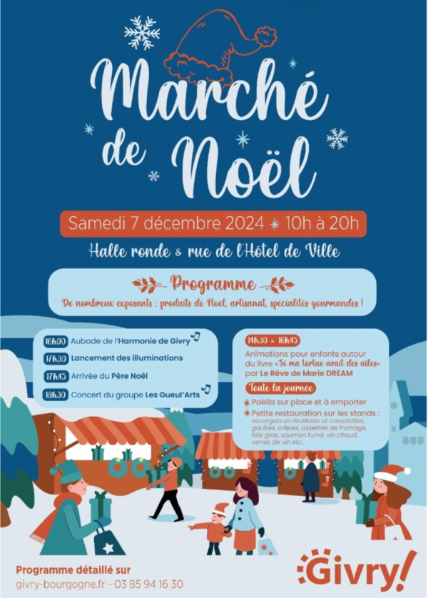 Marché de Noël de Givry : rendez-vous le 7 décembre de 10h à 20h