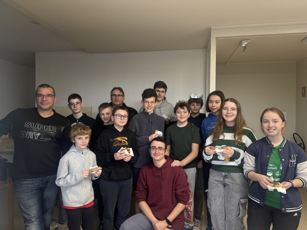 Un beau moment de convivialité autour de la galette des rois pour les jeunes du BCSM